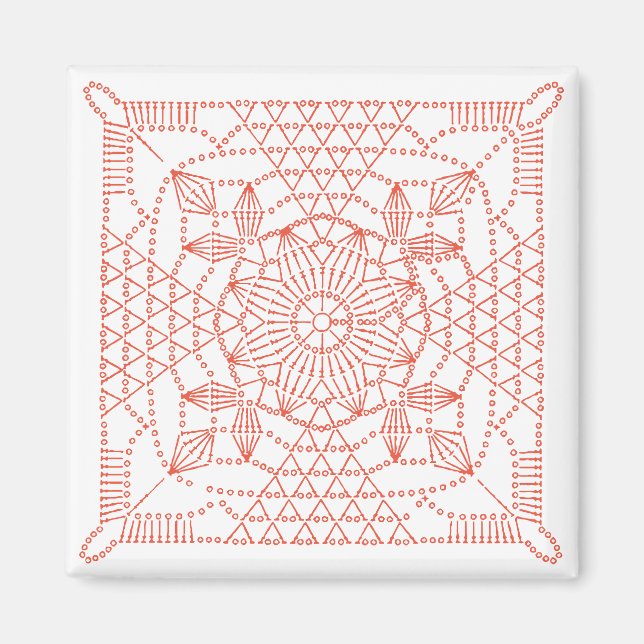 Imã Gráfico de Cortes de Cores Personalizados (Frente)