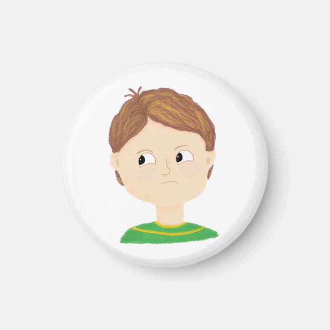 Imã Gráfico de Emoções de Meus Sentimentos (Frente)