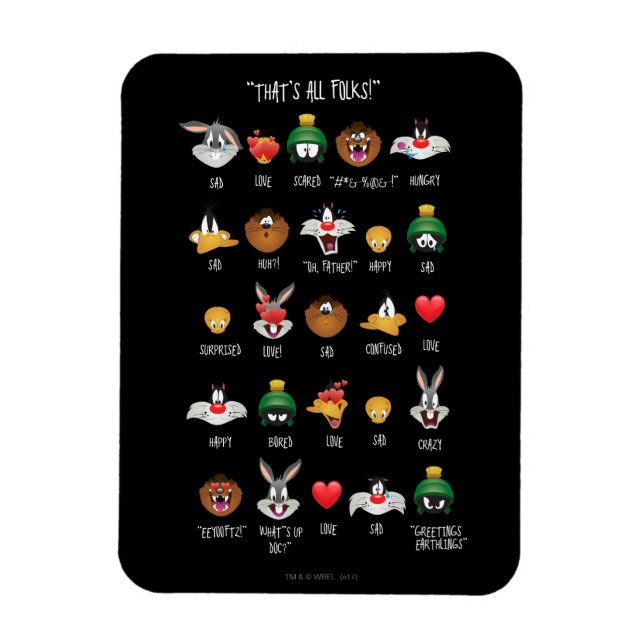 Ímã Gráfico de Emoji LOONEY TUNES™ (Vertical)