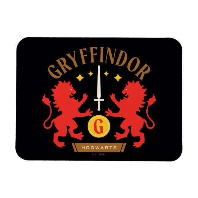 Ímã Gráfico de Espada de Leão Duplo GRYFFINDOR™ House (Horizontal)