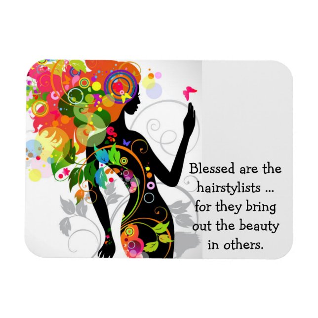 Ímã Gráfico de Hairstylist (Horizontal)