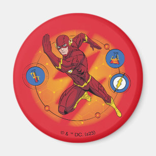 Imã Gráfico de Laboratório Flash de Cartoon em Execuçã