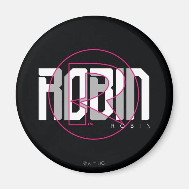 Imã Gráfico de nomes Hi-Tech Robin (Frente)
