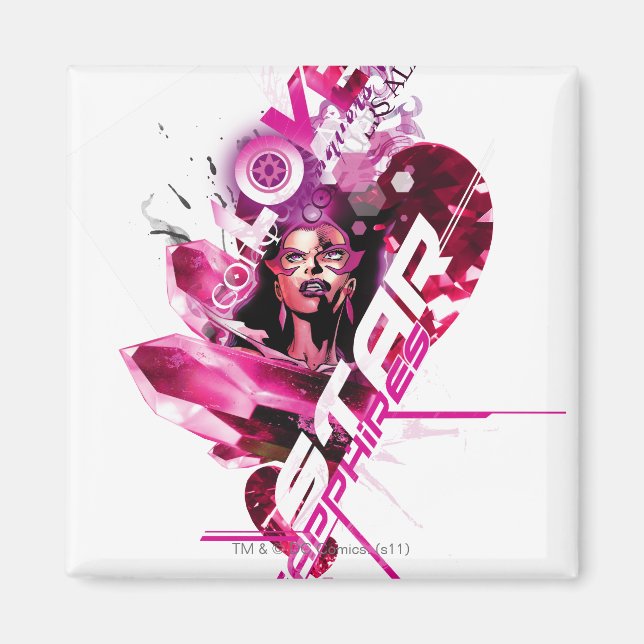 Imã Gráfico de Sapphire Estrela 8 (Frente)