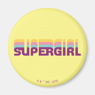 Imã Gráfico de Supergirl Retro Colorshift