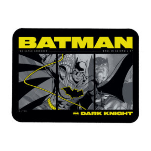 Ímã Gráfico de tripla quadrícula Batman Comic