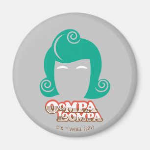 Imã Gráfico do Cabelo Oompa Loompa