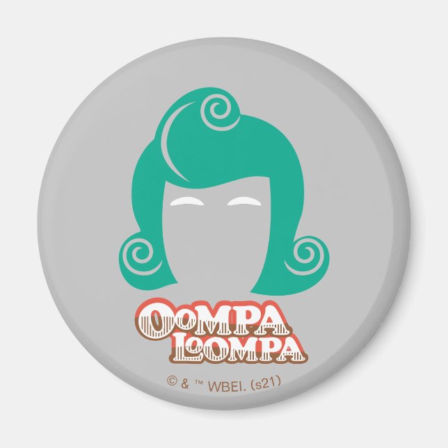 Imã Gráfico do Cabelo Oompa Loompa (Frente)
