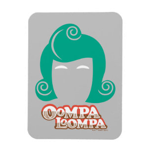Ímã Gráfico do Cabelo Oompa Loompa