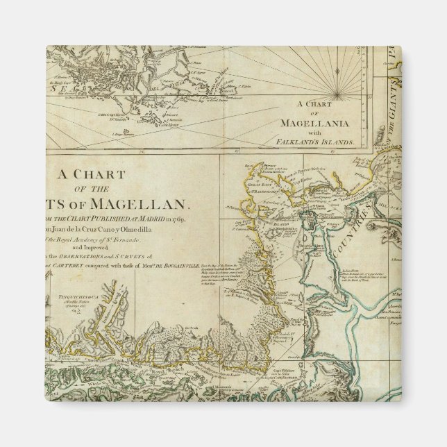 Imã Gráfico Do Estreito De Magalhães (Frente)