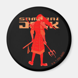 Imã Gráfico do Guerreiro Vermelho Samurai Jack
