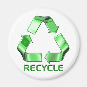 Imã gráfico do reciclar 3d