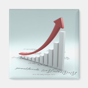 Imã Gráfico e seta de bar com fórmula