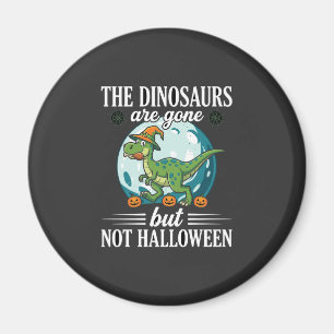 Imã Gráfico engraçado de dinossauro de Halloween bruxa