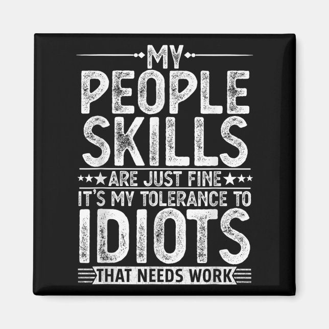 Imã Gráfico Engraçado Para Homens Mulheres Adultas Hum (Frente)