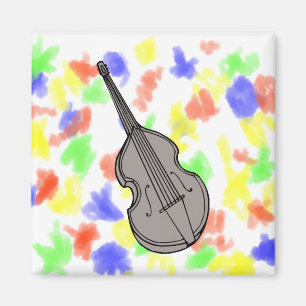 Imã Gráfico ereto da guitarra baixa do violino