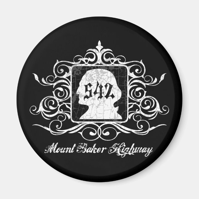 Imã Gráfico Gráfico Gráfico Hwy 542 (Frente)