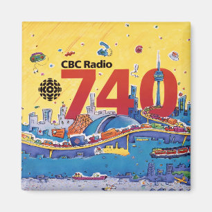 Imã Gráfico promocional CBC Radio 740 - 1980