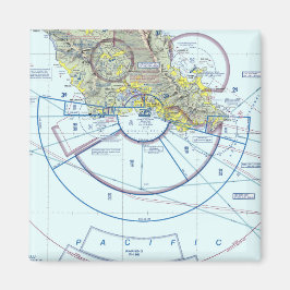 Imã Gráfico Seccional do Aeroporto Honolulu