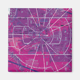 Imã Gráfico Seccional do Aeroporto Phoenix