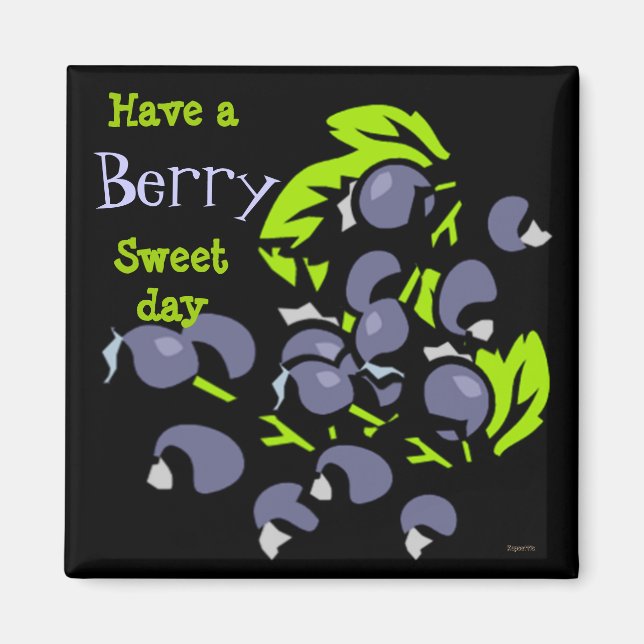 Imã Gráficos Blueberry (Frente)