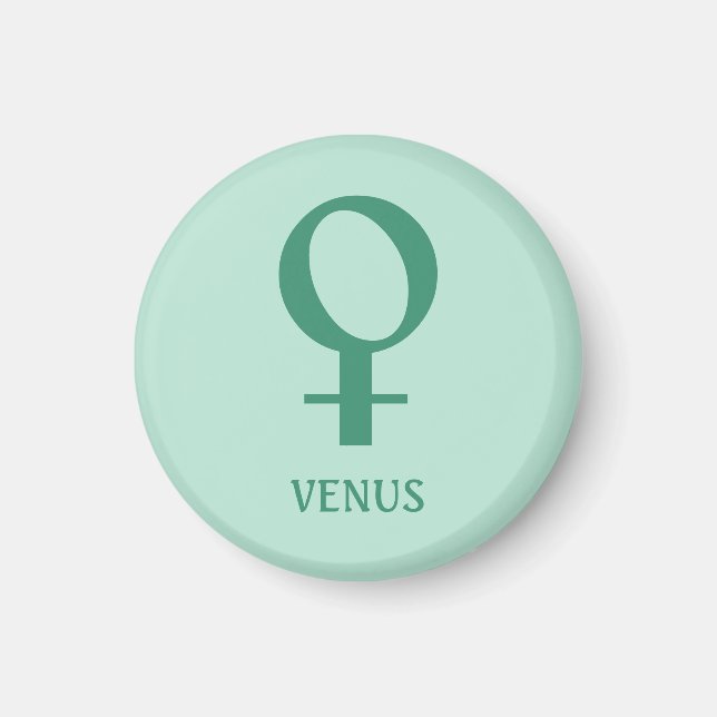 Imã Gráficos de Astrologia: Planeta Vênus Magnet (Frente)