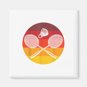 Imã Gráficos de Badminton Jogador de Badminton Peteca 