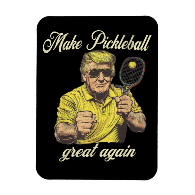Ímã Gráficos Divertidos para Amantes de Pickle Ball (Vertical)