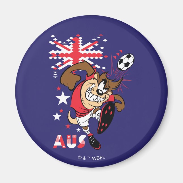 Imã Gráficos do TAZ™ Time Austrália Futebol (Frente)