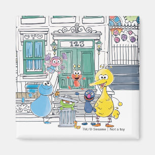 Imã Gráficos Sesame Pals Doodley
