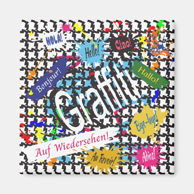 Imã Grafite Saudações (Frente)