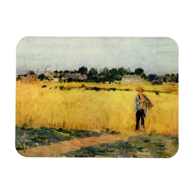 Ímã Grain Field (por Berthe Morisot) (Horizontal)