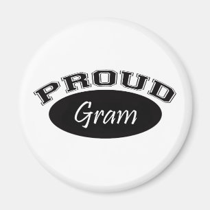 Imã Grama orgulhoso (preto)