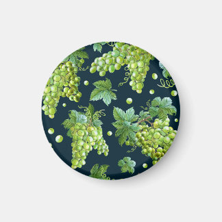 Imã Grama Verde: Padrão Escuro de Aquarela