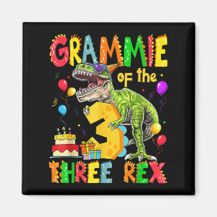 Imã Gramímio Do Dinossauro Rex aniversário de 3 anos