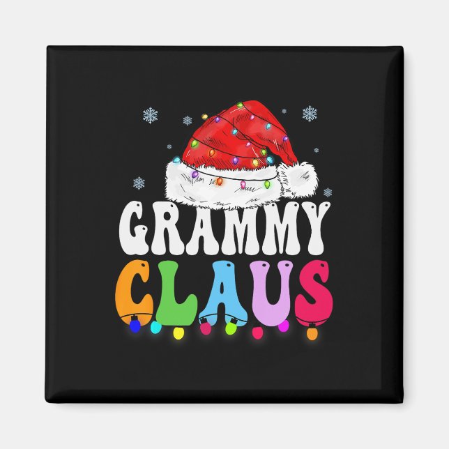 Imã Grammy Claus Família Engraçado Xmas Correspondendo (Frente)