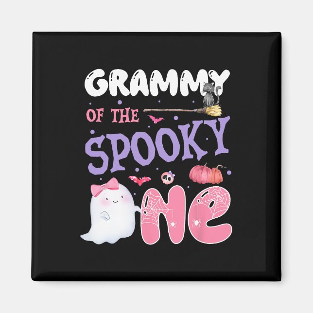 Imã Grammy Do Spooky One primeiro aniversario Hallowee (Frente)