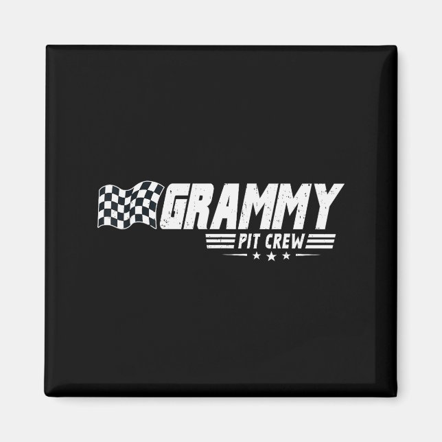 Imã Grammy T Crew Race Car Birthday Family Racing  (Frente)