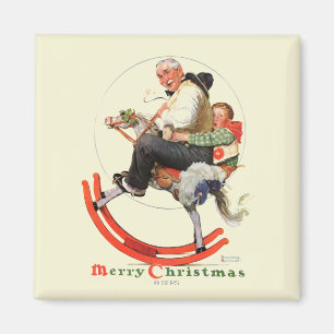 Imã Gramps no cavalo de balanço