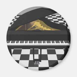 Imã Grand Piano & Azulejo Floor: Modelo 3D: