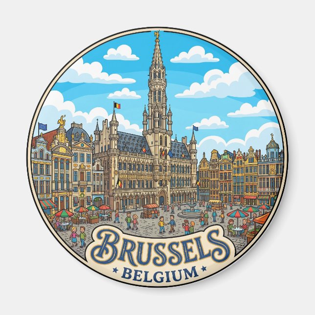 Imã Grand Place, Bruxelas Bélgica (Frente)