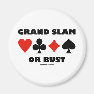Imã Grand Slam Ou Bust (Fatos De Cartão De Ponte)