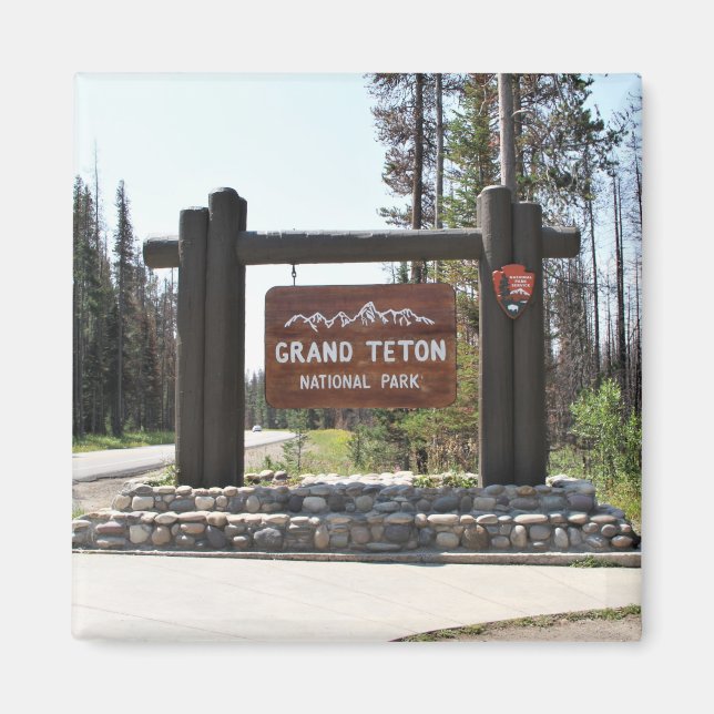 Imã Grand Teton National Park, US National Park, Sinal (Frente)