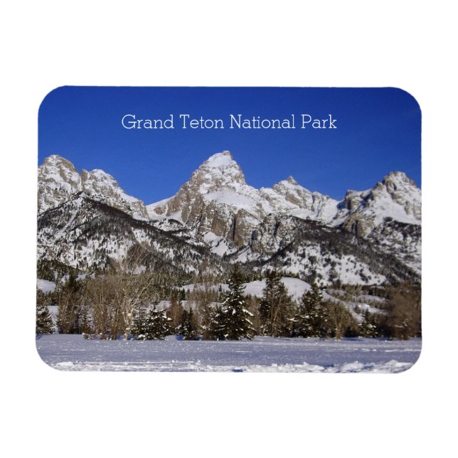 Ímã Grand Teton National Park Winter Flexible (Horizontal)