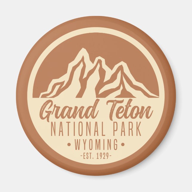 Imã Grand Teton National Park Wyoming EUA (Frente)