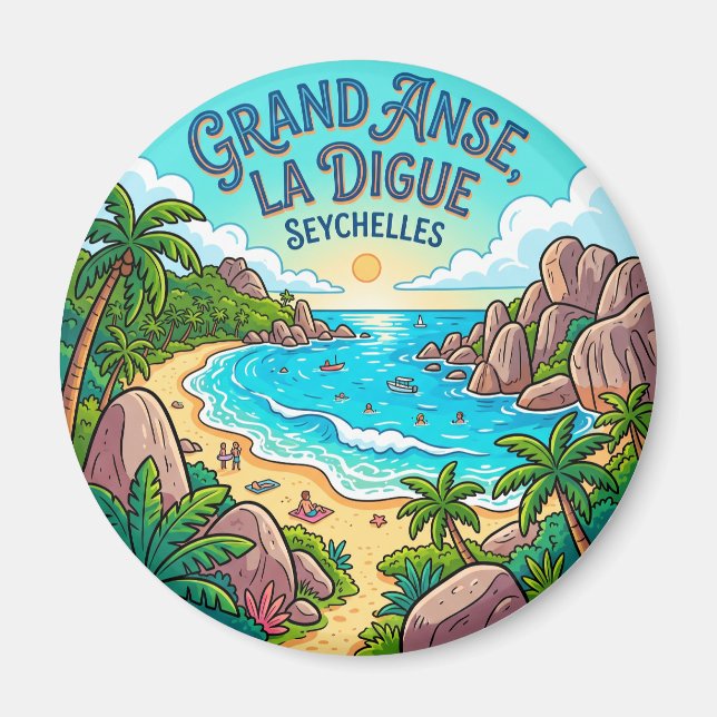 Imã Grande Anse, La Digue Seychelles (Frente)
