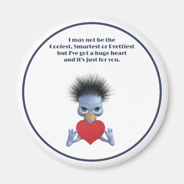 Imã Grande Coração Apenas para o Dia do Namorados (Frente)