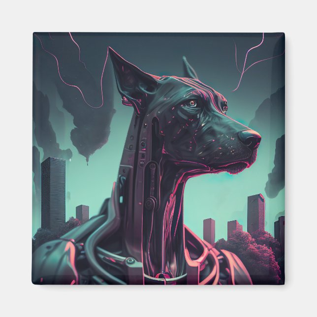 Imã Grande Danão Futurístico O Companheiro Robótico (Frente)