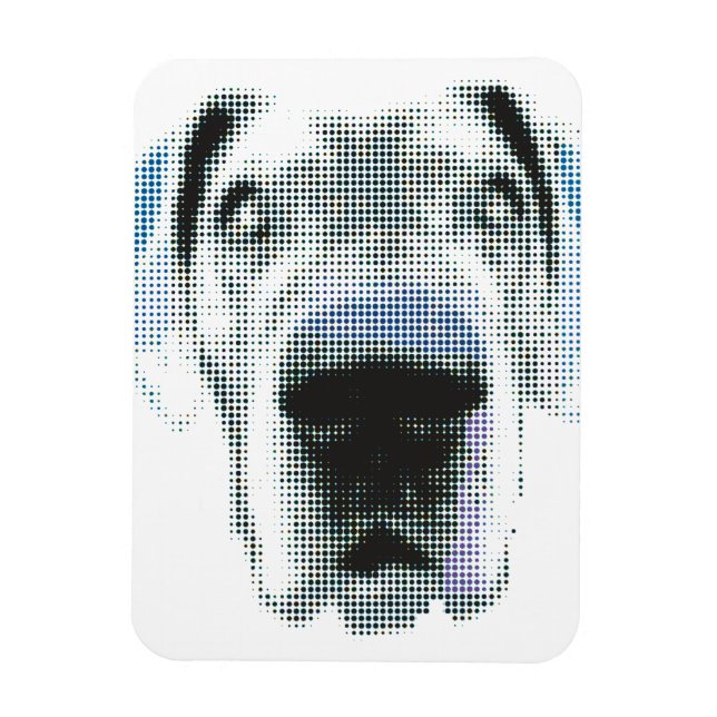 Ímã Grande Dane Gráficos (Vertical)