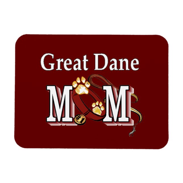 Ímã Grande Dane Mãe Difts (Horizontal)